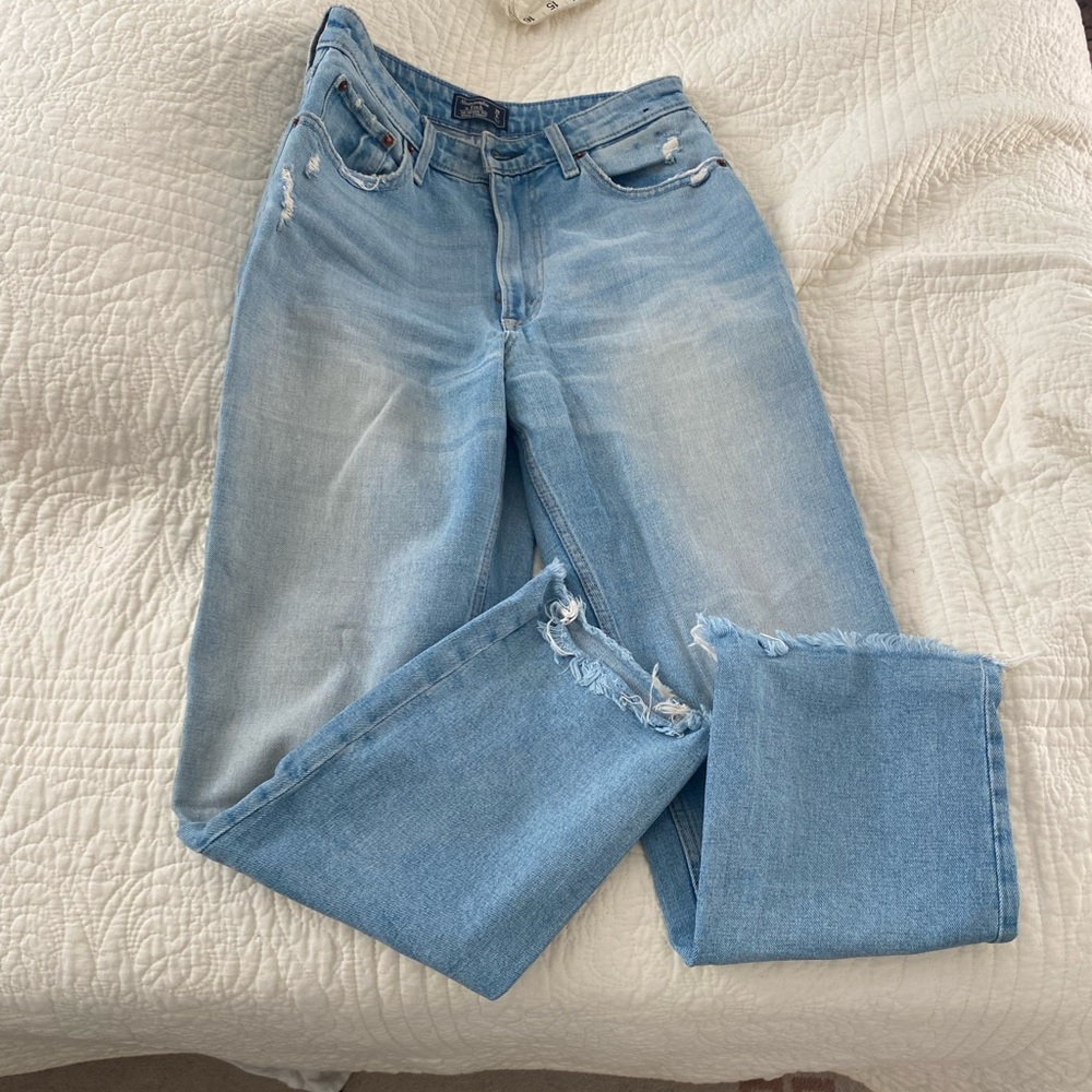 Abercrombie and Fitch high rise jeans